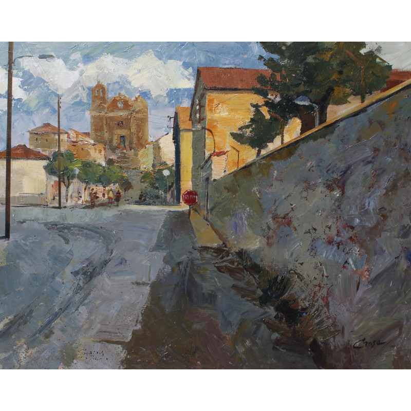 5-ALCARRAS (Lleida), acrílico sobre lienzo 81x100 cm