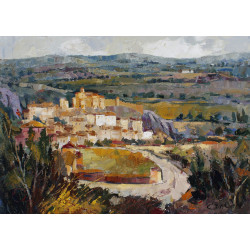 Alquezar, acrílico sobre lienzo 73x100 cm.