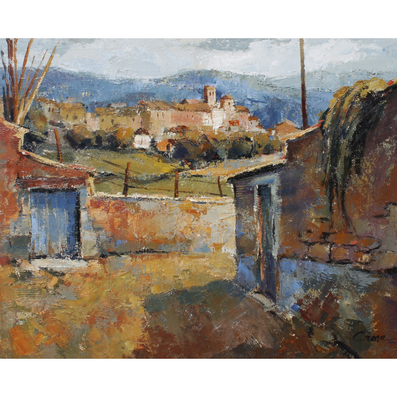 Talarn (Lleida) acrílico sobre tela 81x100 cm.