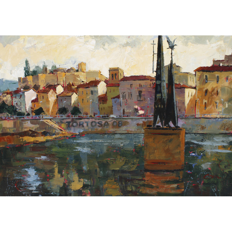 Tortosa, acrílico sobre tela 81x116 cm.