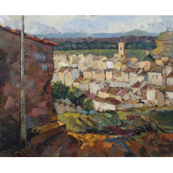 2-AITONA - II (Lleida), acrílico sobre lienzo 81x100 cm.