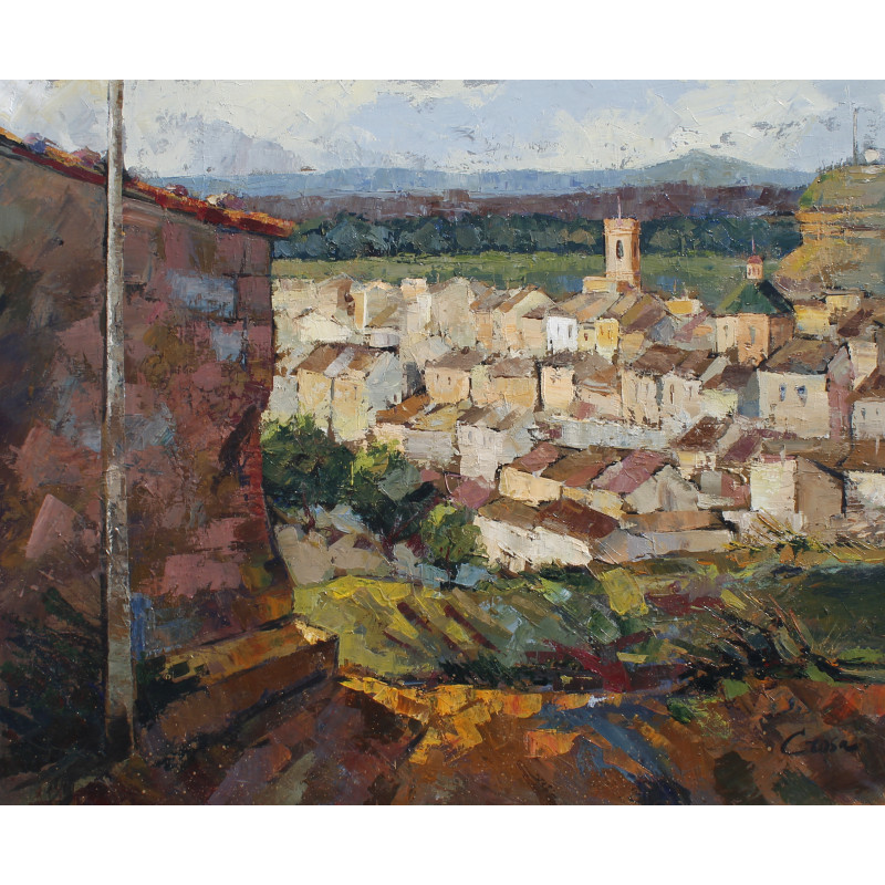 2-AITONA - II (Lleida), acrílico sobre lienzo 81x100 cm.