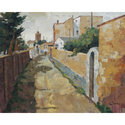 14-BELLPUIG (Lleida), acrílico sobre lienzo 81x116 cm.