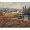100-PANORAMICA (Lleida), acrílico sobre lienzo 50x61 cm.