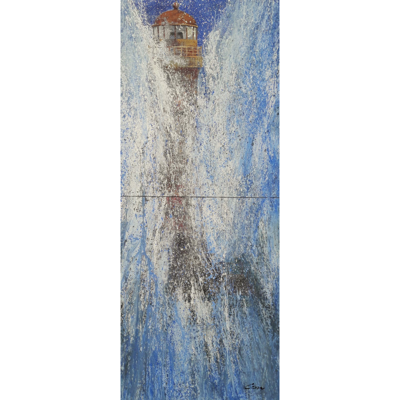 107-Faro, acrílico sobre lienzo 200x81 cm