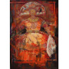 116-Menina sentada, acrílico sobre tela 100x81 cm.