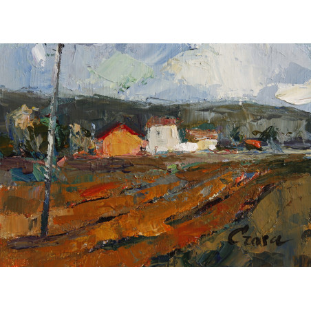 204-PAISAJE-I acrílico-cartón preparado 17x22 cm