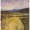 219-PAISAJE GEOMÉTRICO-II acrílico sobre tela 40x40x3,5 cm