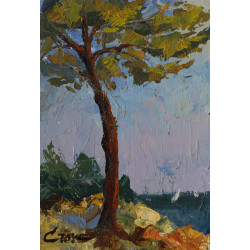 227-ARBOL, acrílico sobre superficie consistente y estable 29x20 cm