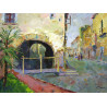 Calle de pueblo ( Aitona, Lleida ) 89 x 116 cm. Acrílico / tela