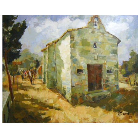 Ermita de Sant Guardià ( Lleida ) 81 x 100 cm. Acrílico / tela