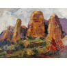 53-LOS MALLOS DE RIGLOS (Huesca), acrlico 17x22 cm