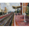 Estación de Binefar I, 81x100 cm.