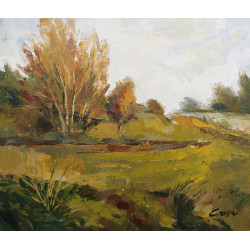 64-OTOÑO, acrílico sobre lienzo 46x55 cm.